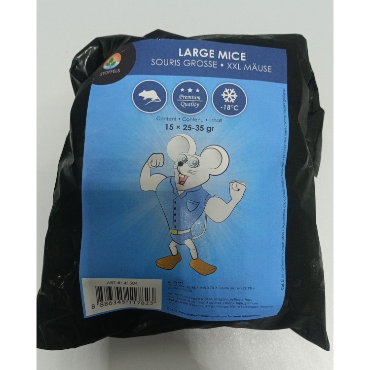 Soareci congelati mari XXL (25-35 g) 15 bucati - imagine 3